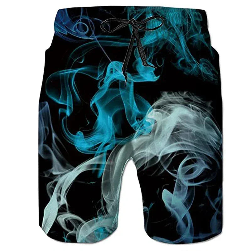 Men's Sweat Shorts Beach Shorts Terry Shorts Drawstring Elastic Waist 3D Print Graphic Plaid Stripe Breathable Soft Short Daily - Empire P.E