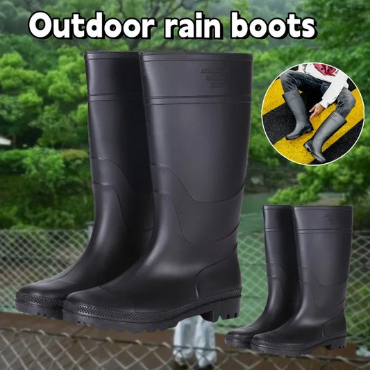 Outdoor Rainy Day Rain Shoes PVC Wear-resistant Waterproof Rain Boots - Empire P.E