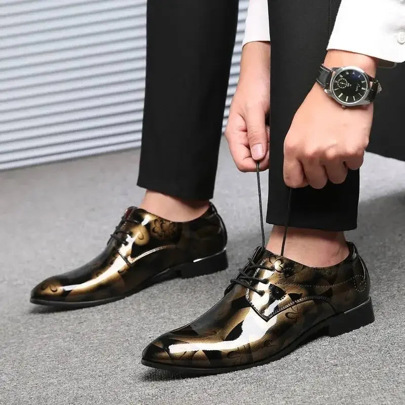 2025 New Luxury Oxfords For Men, Retro Floral Pattern, - Empire P.E