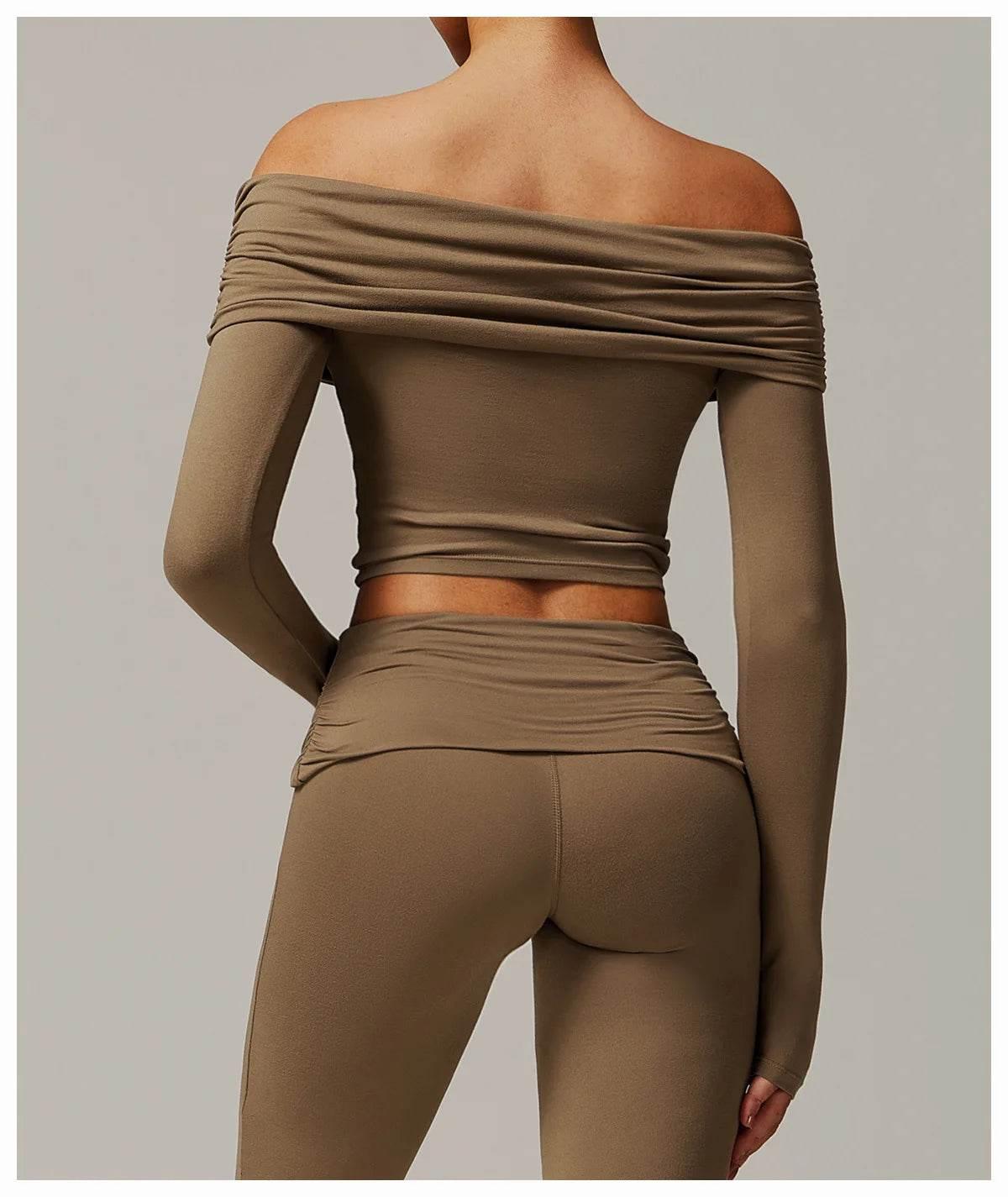 Sexy Yoga Long Sleeve Slim Fit Fitness Yoga Shirts Crop Top Women's Quick-drying Sport Tops Running Workout Women Gym Clothing - Empire P.E