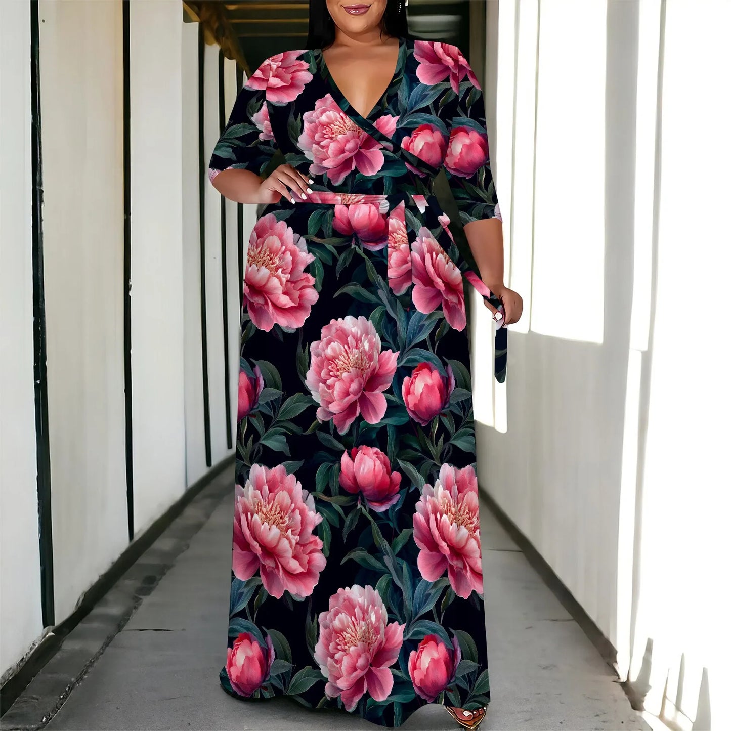 Plus Size Maxi Dress for Women - Empire P.E