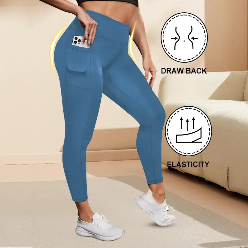 Women's High-Waisted Yoga Pants Plus Size - Empire P.E