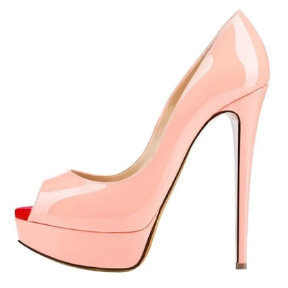 Women Pumps Sexy Platform Peep Toe 14cm - Empire P.E