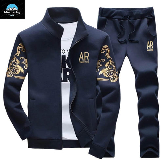2024 New Men's Tracksuit Fleece Jacket and Sweatpants 2 Piece Set - Empire P.E