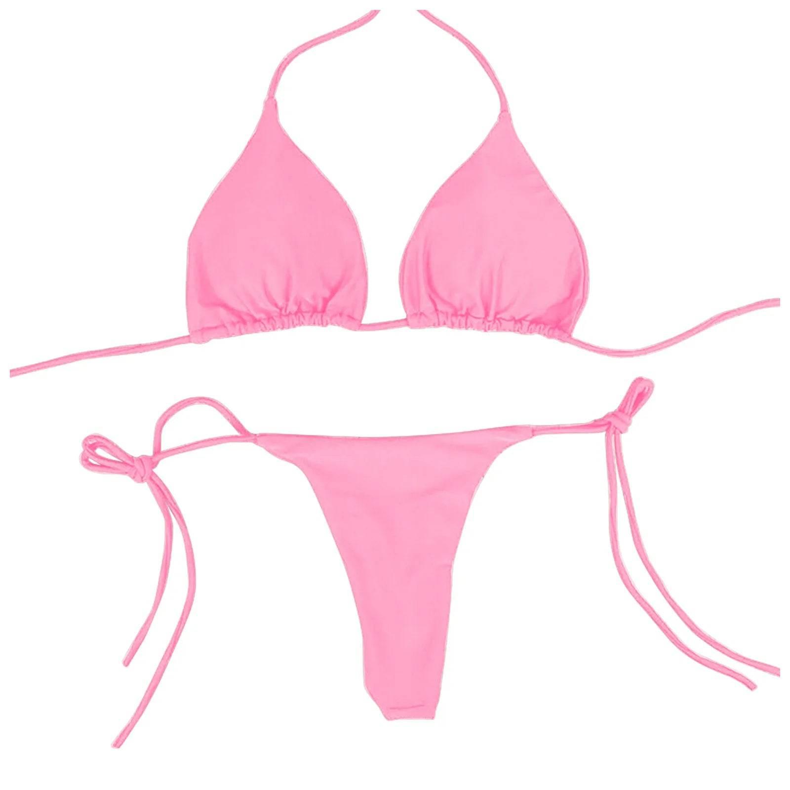 Sexy Bikinis Set Summer Brazilian Swimsuit Women Bra Thong Two Pieces Swimwear Beachwear Bathing Suit Beachwear Swimsuit Women - Empire P.E