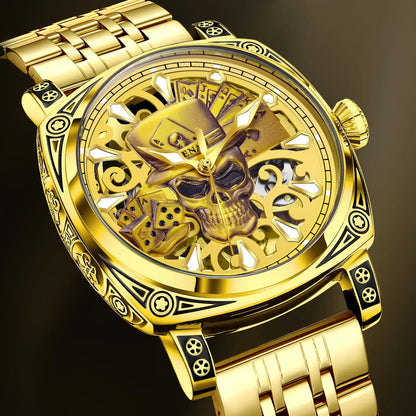 Skull Series Top Brand Luxury Gold Watch - Empire P.E