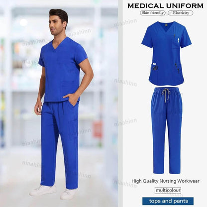 Uniforms Scrub Top Pants Sets Unisex - Empire P.E