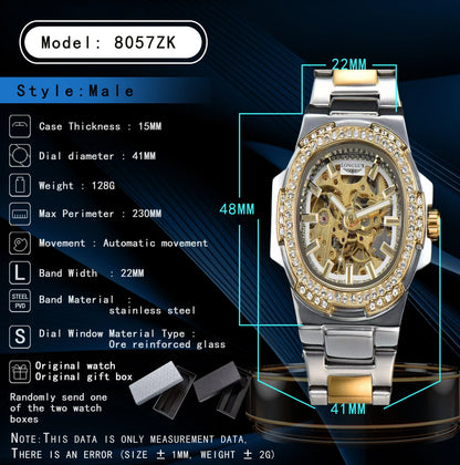 Men's luxury stainless steel watch