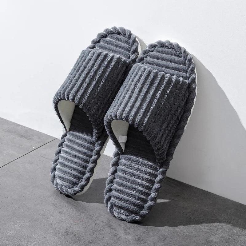 Men's open Toed Slippers Autumn and Winter Indoor Anti slip - Empire P.E