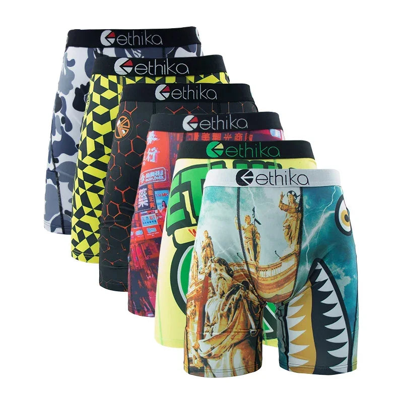 6Pcs Men Underwear Boxers Breathable Man - Empire P.E