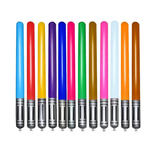 12colorful inflatable sword sets. Party role-playing props. Inflatable swords. Novel toys. Inflatable sticks - Empire P.E
