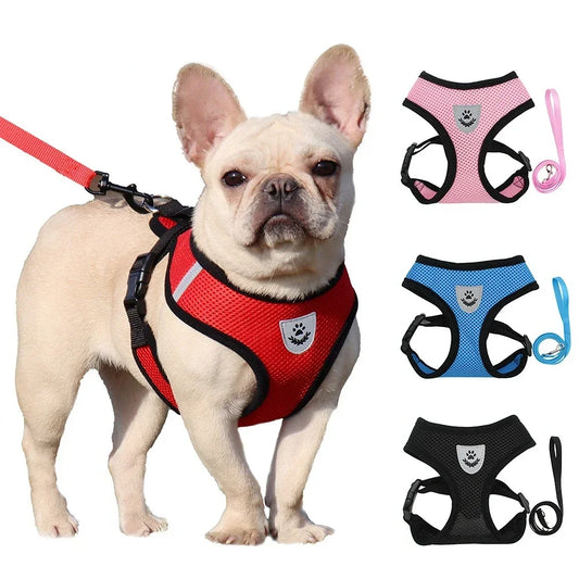 Summer Cat Dog Harness Lead Leash Adjustable Vest - Empire P.E