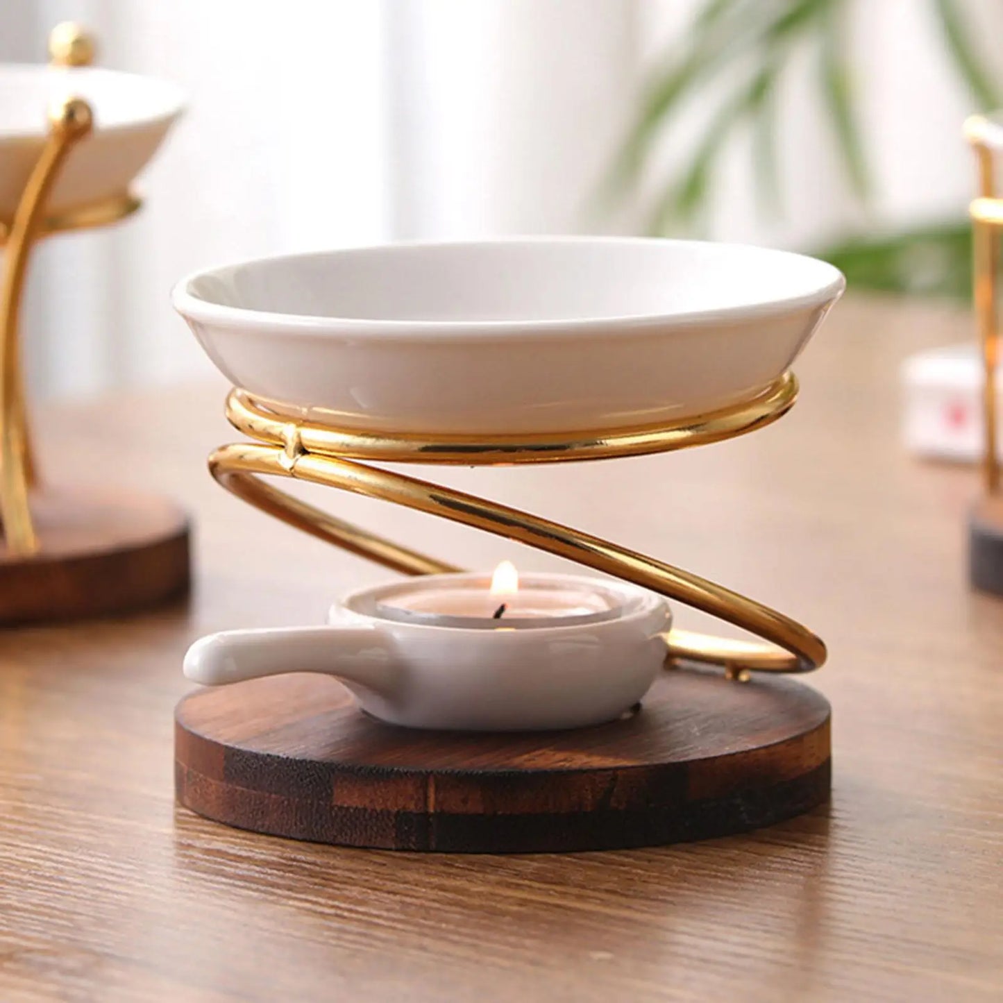 Aroma Oil Burner Wax Melt Burner with Candle Spoon