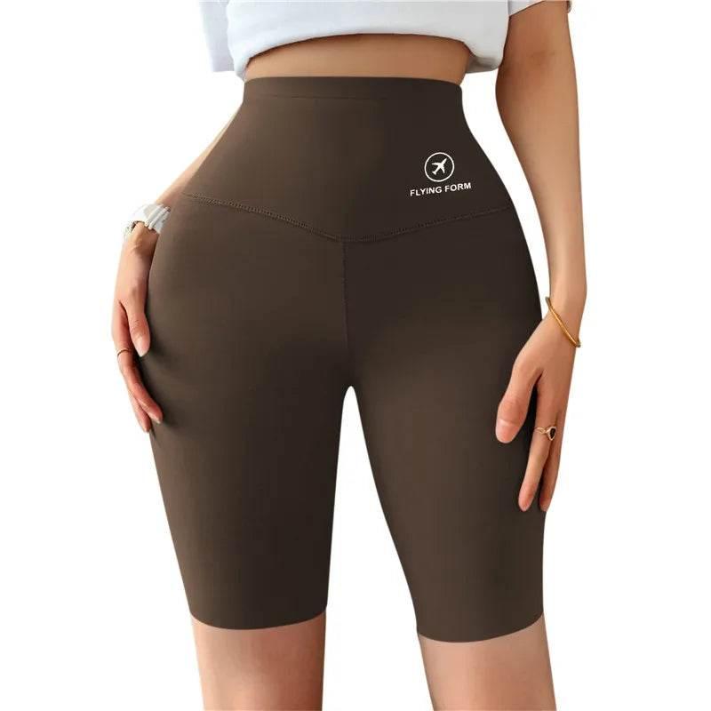 Sports Short Leggings Gym Fitness Push Up Shorts Women Yoga Slim Fit Half Pants Elastic High Waist Summer Thin Workout Tights - Empire P.E