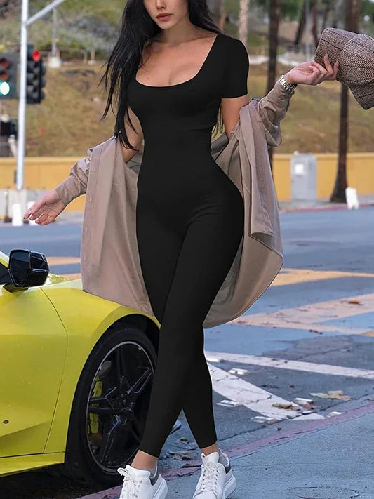 Women's Rompers Solid Skinny Bodycon Jumpsuits - Empire P.E
