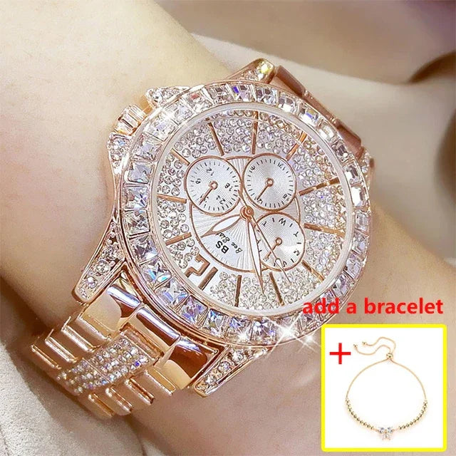 New Women Quartz Diamond Luxury Watch - Empire P.E