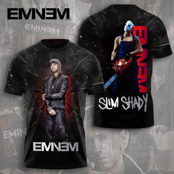 2025 New Men's T-shirt Popular Rapper Eminem 3D Printed t shirts Men/Women Hip Hop Street Tee Loose Casual Top Trend Man Clothes - Empire P.E