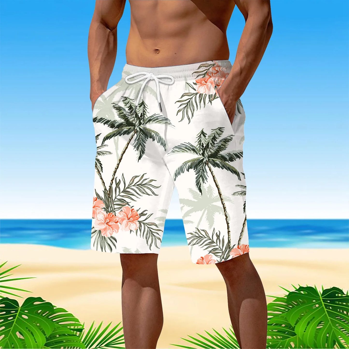 Personality Hawaii Summer Tropics Beach Shorts