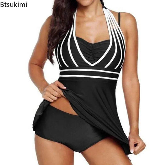 Plus Size 4XL 5XL Women's Summer Swimsuits Two Pieces Swimwear Female Bikini Sets Bathing Suits for Fat Women Bikinis Mujer 2025 - Empire P.E