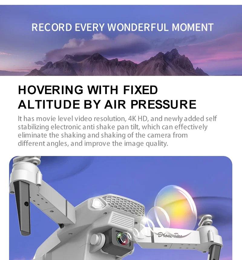 2025 New E88 Pro WIFI FPV Drone Wide Angle HD 4K 1080P Camera Height Hold RC Foldable Quadcopter Dron Helicopter Toys Gift - Empire P.E