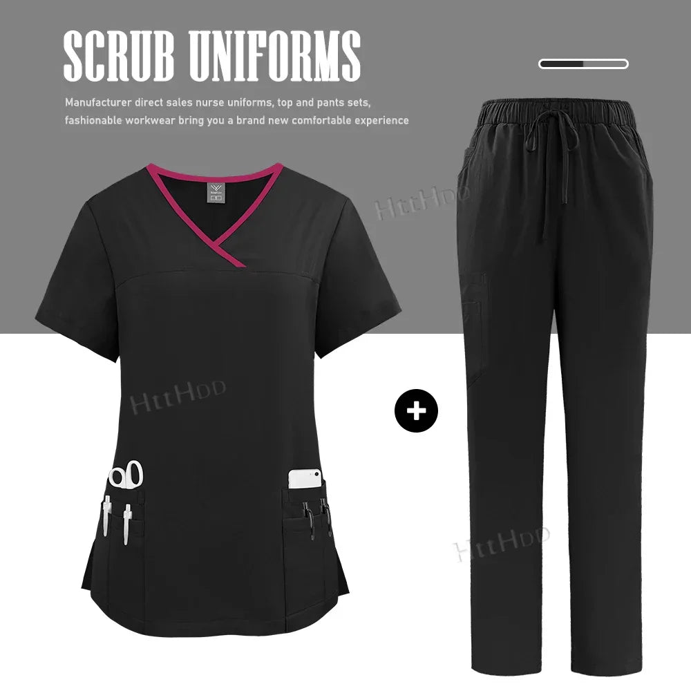 Nurse Uniform Healthcare Scrubs Set