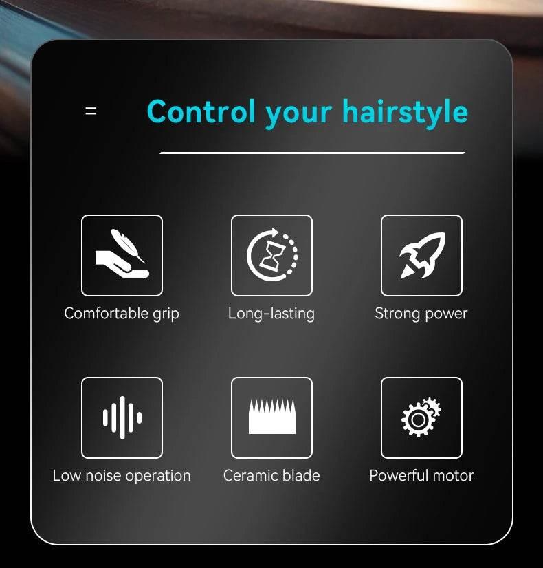 Kemei KM-1858 9000RPM 10W Hair Clipper,KM-264 Rechargeable Electric Trimmer,Original KM-T95 Shaver For Men Barber Clippers Kit - Empire P.E