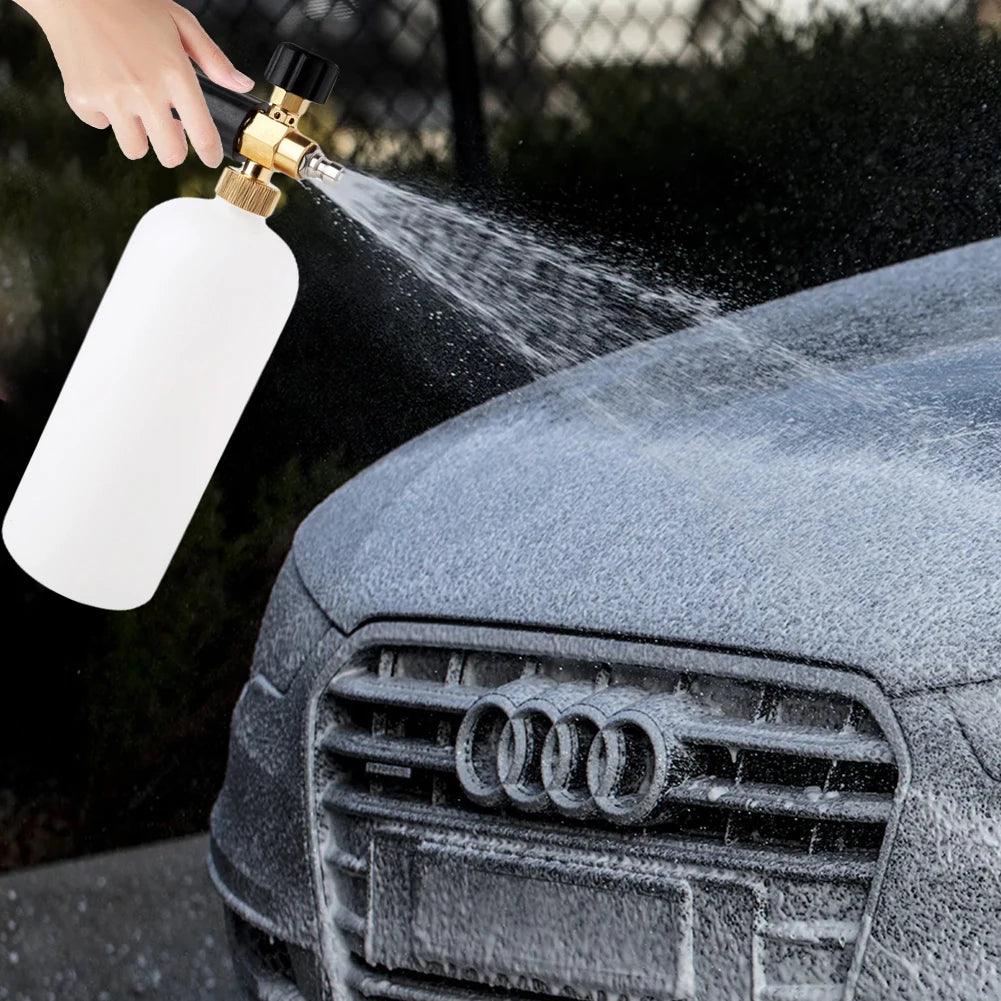 High Pressure Washer PA Foam Pot 1/4" Quick Connect Soap Foamer Cannon Generator Car Wash Cleaning Bottle Power Washer Tool - Empire P.E