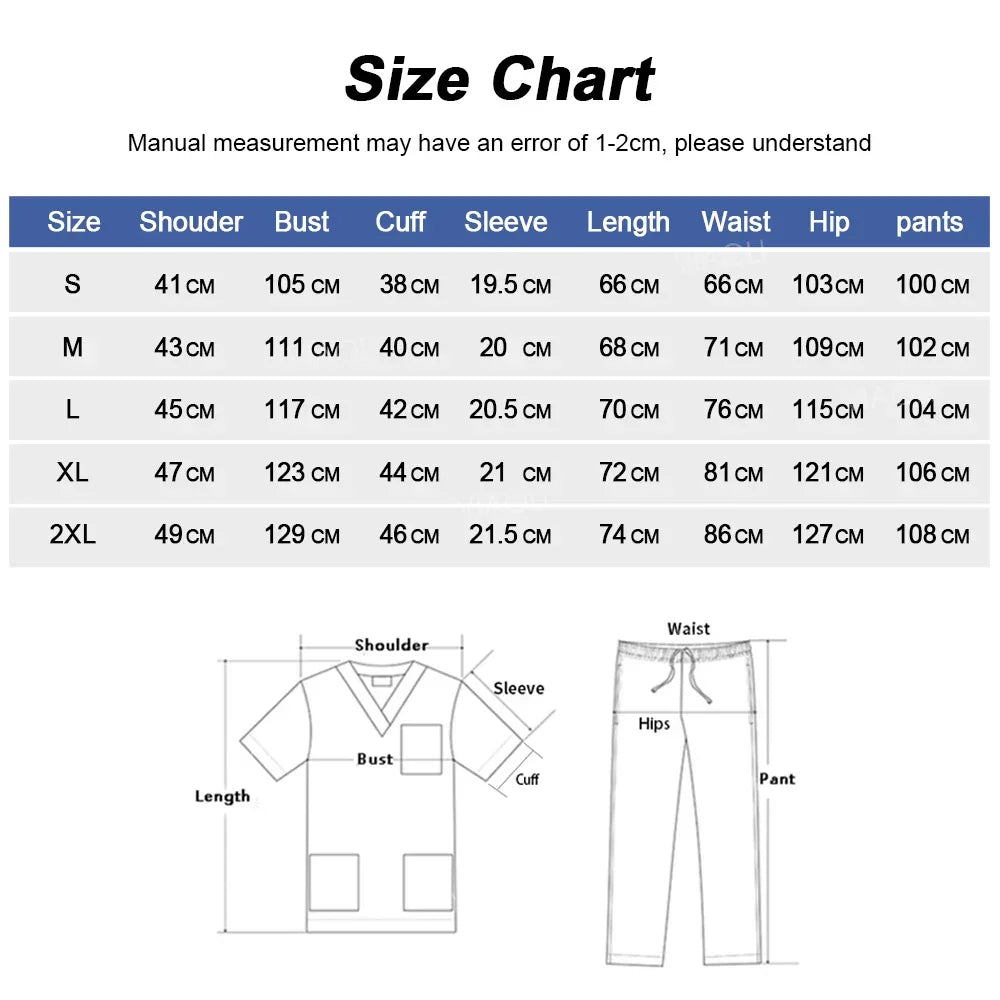 Medical Uniform Scrubs Set