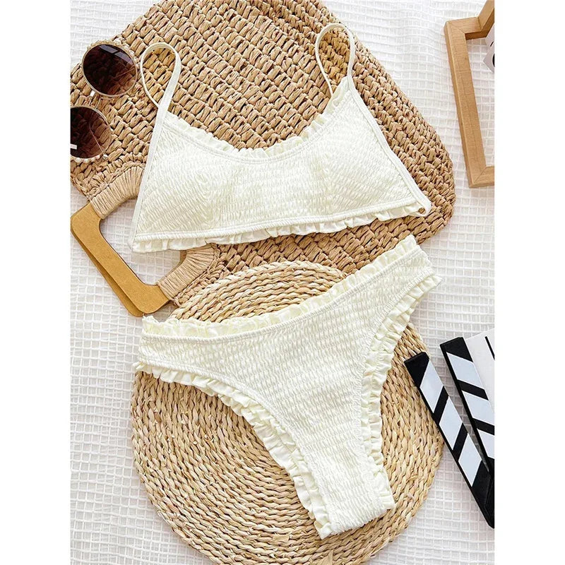 Vintage Ruffled Bikini Sets - Empire P.E