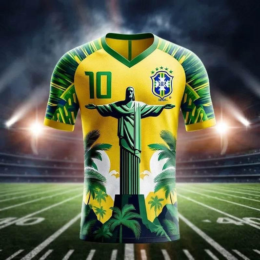 2025 Brazil Special Edition Football Jersey Men's Summer Outdoor Sports Clothing Women Men Fans Tee Casual Breathable Sweatshirt - Empire P.E
