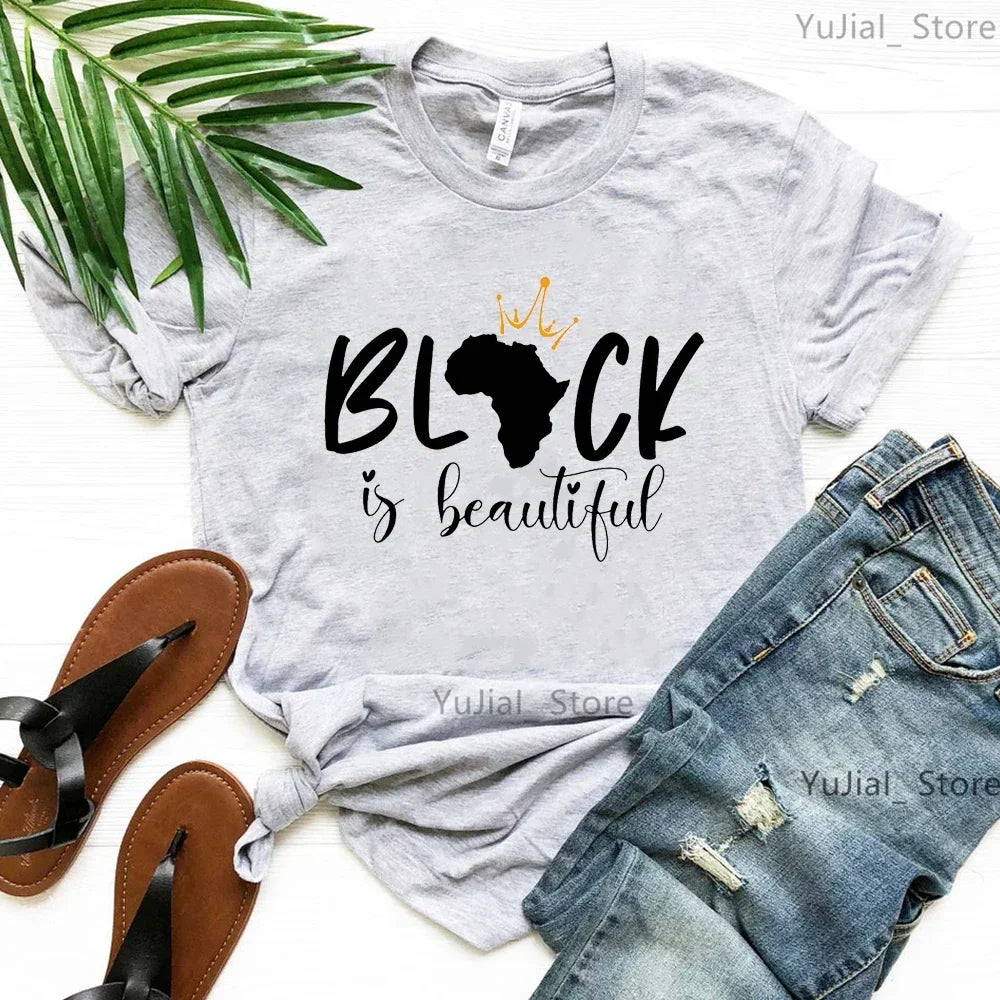 Black Girl Is Beautiful Magic T Shirt - Empire P.E
