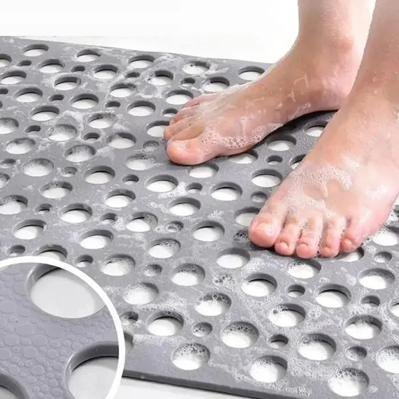 Mould Rubber Anti Slip Bath Mat with Drain Holes - Empire P.E