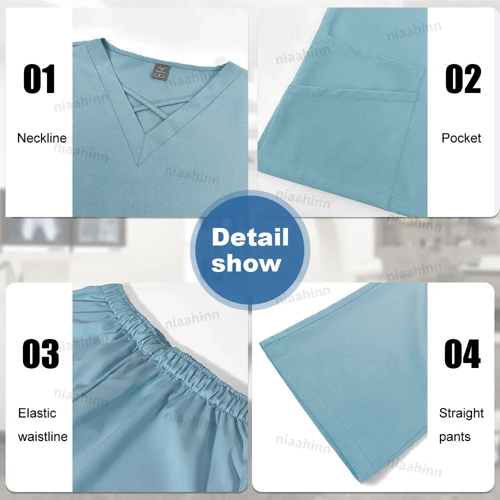 Medical Scrub Uniform Set