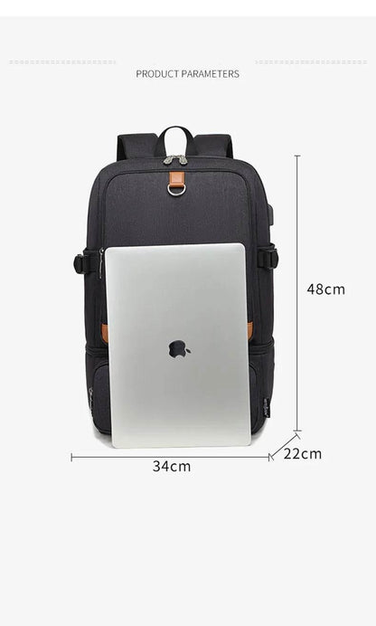 Laptop Backpack Compartment USB Waterproof Backpacks - Empire P.E