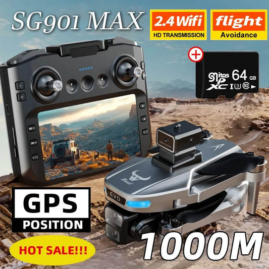 New SG901 MAX GPS Drone Professional 8K Camera Aerial FPV Brush Avoiding Obstacle with Large Screen Remote Control Folding Dron - Empire P.E