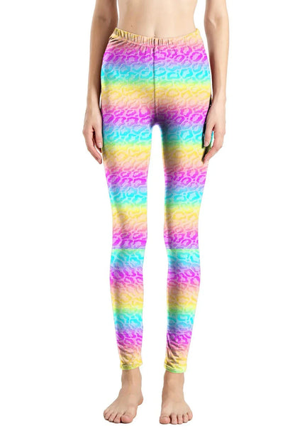 Leopard Leggings Printed High Waist - Empire P.E