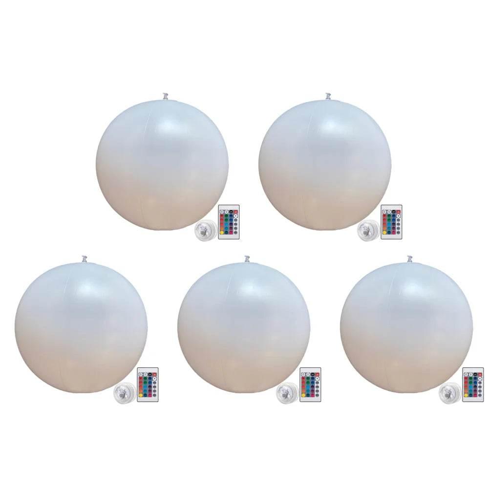16 Colors Floating Pool Lights 90cm Large Inflatable Pool Beach Ball For Water Pool Party Outdoor Balloon LED Garden Ball Light - Empire P.E