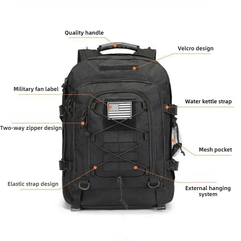 60L Military Tactical Backpack Army Molle Assault Rucksack - Empire P.E