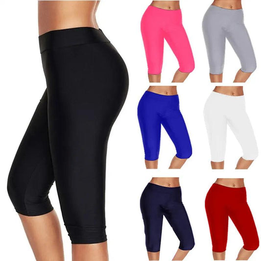 High Waist Push Up Fitness Leggings Crop Wide Waistband Cycling Short Leggings Workout Jogging For Women Training Leggings - Empire P.E