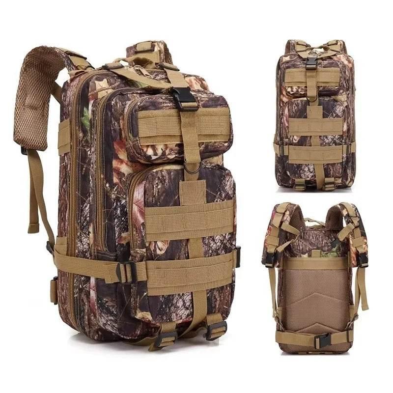 Men's Classic Tactical Backpack Travel Sports Camouflage Bag Outdoor Climbing Hunting Backpack Fishing Hiking Nylon 3P Pack Bag - Empire P.E