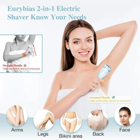 Electric Razors for Women 2 In 1 Bikini Trimmer - Empire P.E