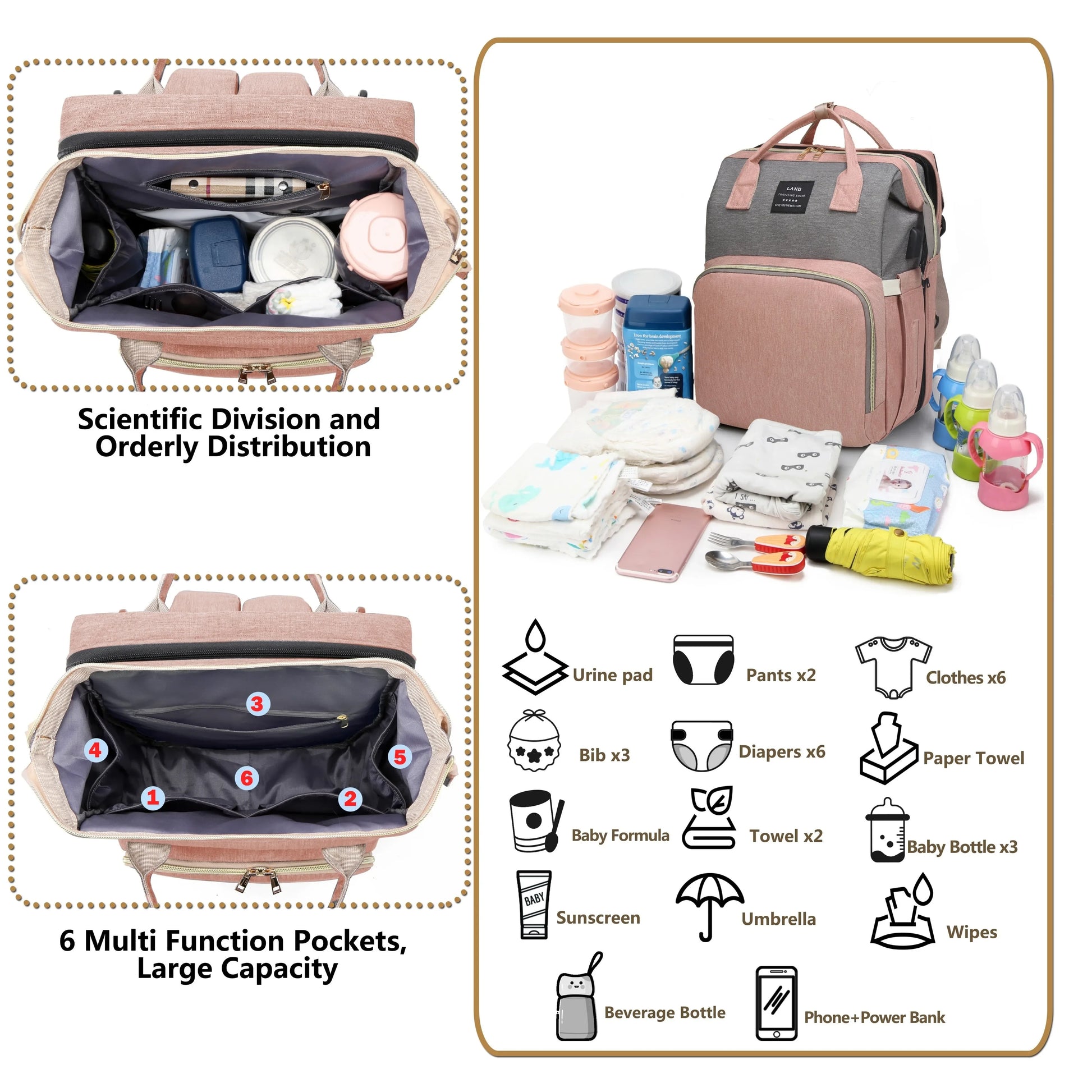 Mommy Bag Lightweight Portable Folding Crib Bed - Empire P.E
