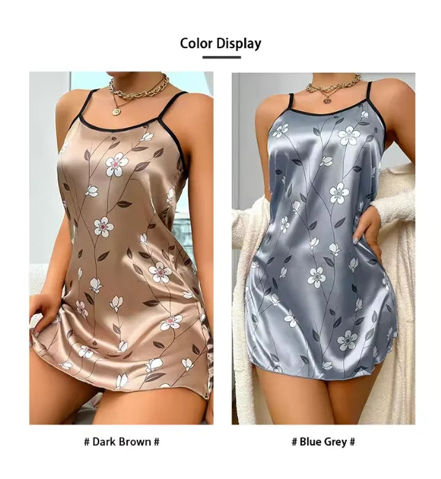 Women's Satin Nightgown - Empire P.E