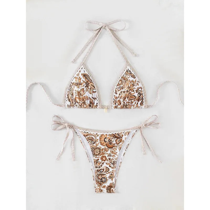 2026 New Halter String Triangle Two Piece Bikini