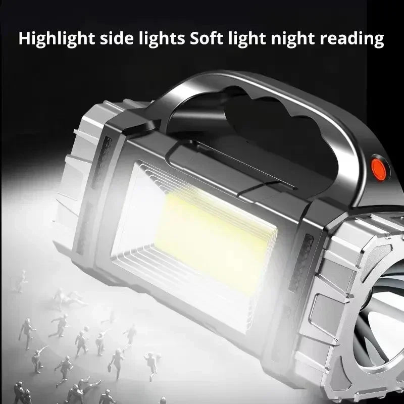 High Power Led Flashlights Camping Torch Work Light Solar Charge - Empire P.E