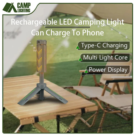 8000mAh Telescopic Camping Lantern, Rechargeable Waterproof - Empire P.E