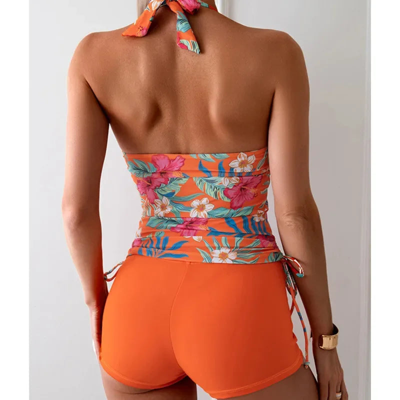 Summer Sexy Print Swimsuits Tankini Set - Empire P.E
