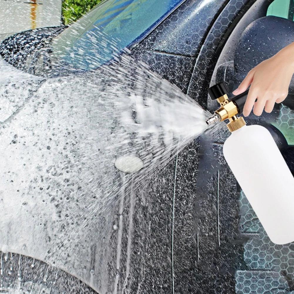 High Pressure Washer PA Foam Pot 1/4" Quick Connect Soap Foamer Cannon Generator Car Wash Cleaning Bottle Power Washer Tool - Empire P.E