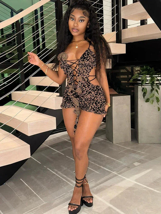 Drawstring Women Playsuits - Empire P.E