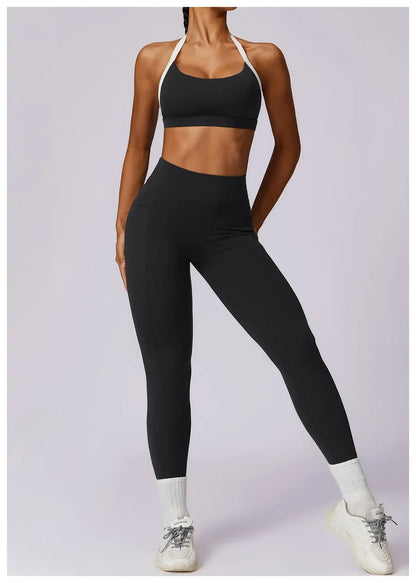 Yoga Set 2PCS Women Sportswear Push Up Workout Clothes - Empire P.E
